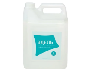 Канистра кожного антисептика Эдель, 5 л, с бирюзовой этикеткой