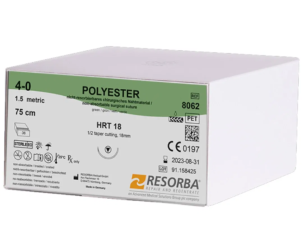 ПОЛИЭСТЕР — упаковка плетёной нерассасывающейся нити POLYESTER, зелёная