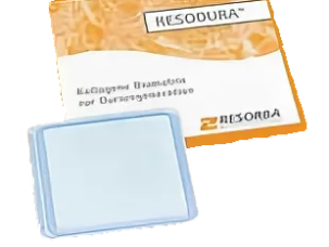РЕЗОДУРА — упаковка коллагенового имплантата для твёрдой мозговой оболочки RESORBA